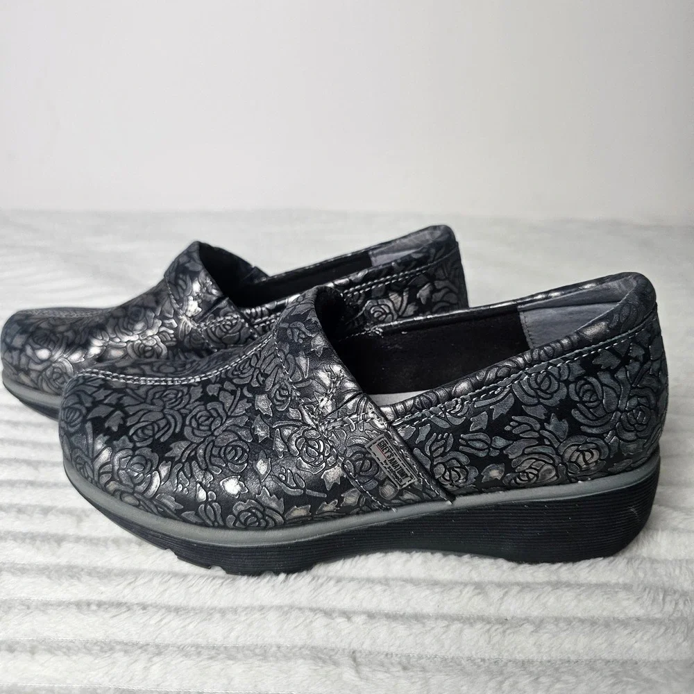 GREYS ANATOMY by Barco Softwalk‎ Womens Slip On Clogs Rose Floral Print Comfort - Picture 3 of 8